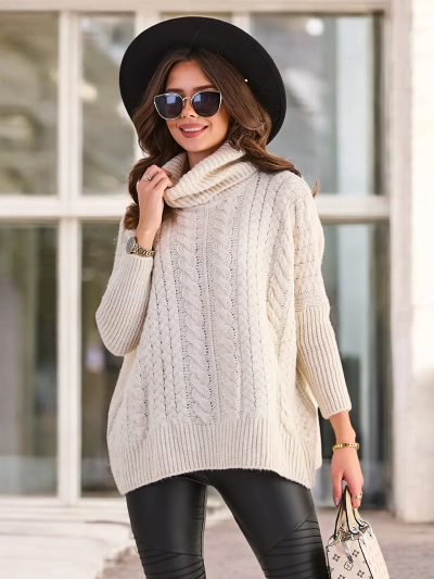 Royalfashion Damen-Rollkragenpullover
