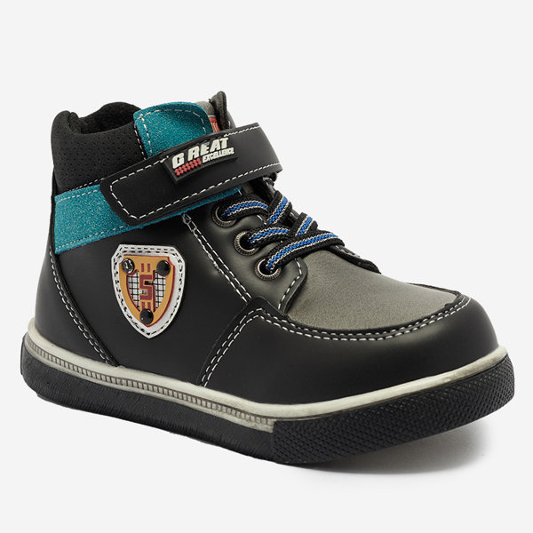 Чорні черевики для хлопчиків Wiasio- Footwear