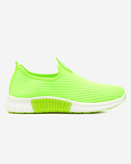Neongrüne Damen-Sneaker zum Hineinschlüpfen Palomena - Footwear