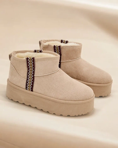 Royalfashion Kurze Schneestiefel für Frauen Haluzi