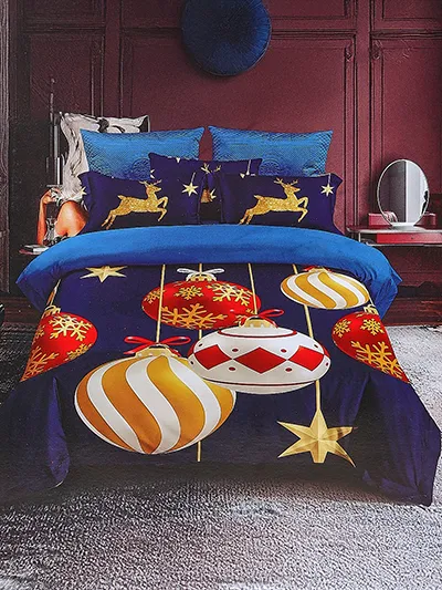 Royalfashion різдвяний текстиль для спальні комплект 160x200 повний 3-ЧАСТИНИ