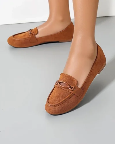 Royalfashion Damen Wildleder-Öko-Mokassins Zammei