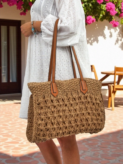 Royalfashion Große Strohtasche für Damen Coco Breeze