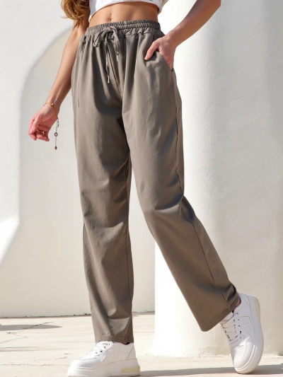 Royalfashion Baumwoll gerade Damenhose