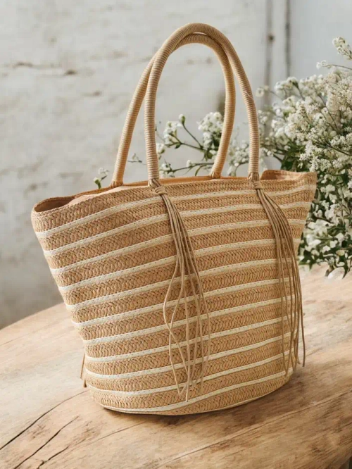 Royalfashion Велика солом'яна сумка для жінок