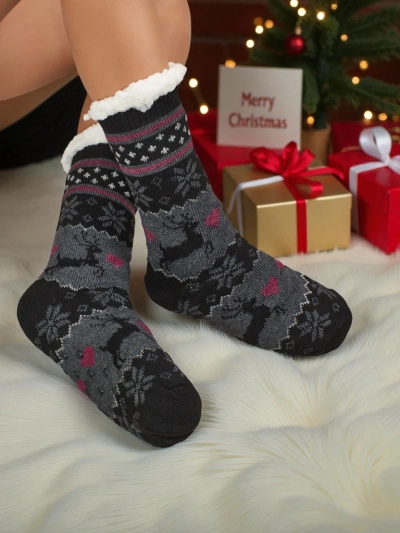 Gefütterte weihnachtliche Damen Socken CocoWarm