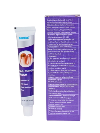 Creme zur Linderung der Symptome von Nagelpilz