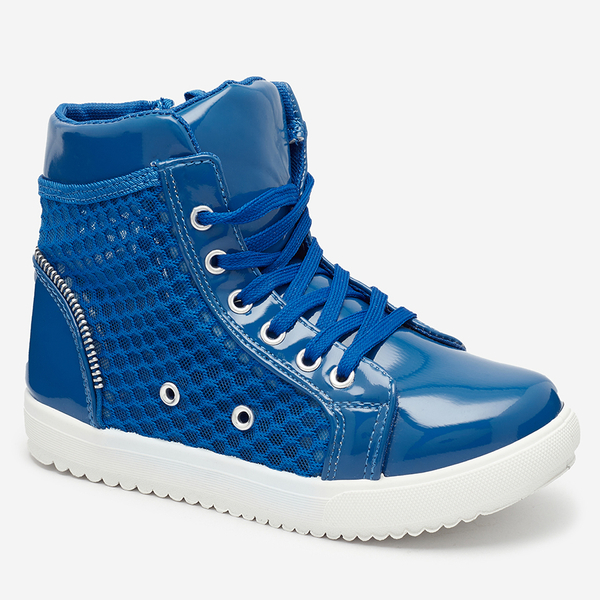 Blaue High-Top-Sneakers für Mädchen Borris- Footwear