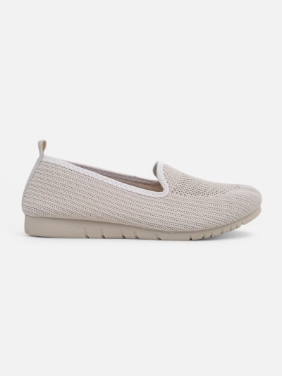 Moda Bella Beige Damen Schuhe mit flachem Absatz