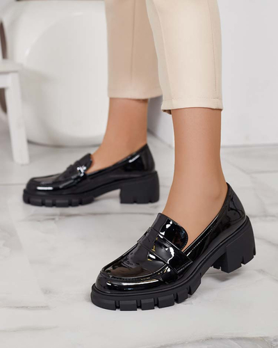 Royalfashion Damen Mokassins auf einem niedrigen Pfosten Denebel