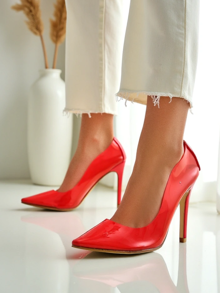 Royalfashion Transparente Damen-Stilettos Selqoa