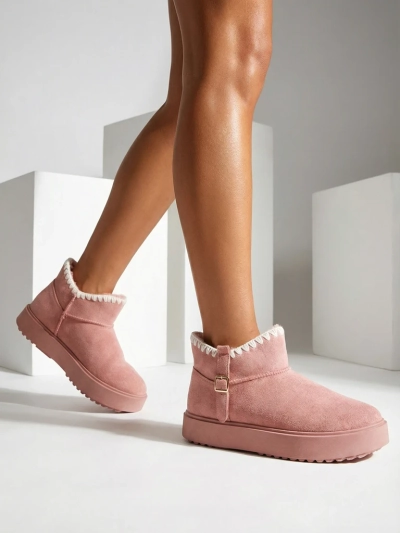 Royalfashion Damen kurze Schneestiefel Ewioz