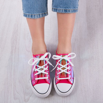 Рожеві кеди з прозорими вставками Cosmo - Взуття