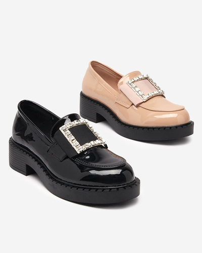 Lackschuhe mit Schnalle in Nude Fogim- Footwear