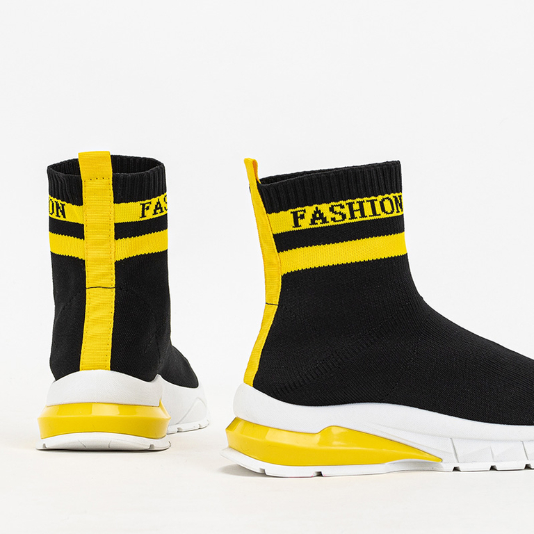 Jammy Schwarze hohe Turnschuhe für Damen - Schuhe