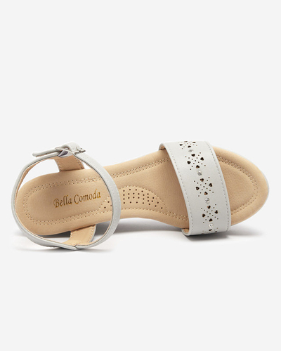 OUTLET Graue Keilsandalen für Damen Bellomia - Schuhe