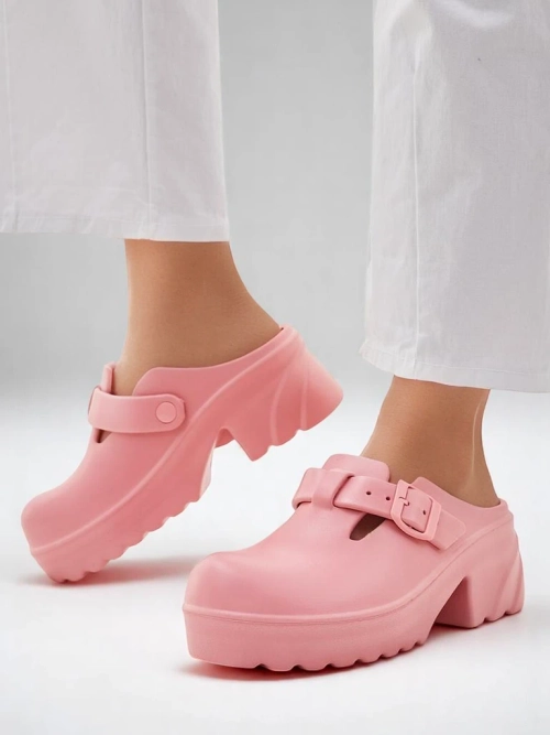 Royalfashion Жіночі гумові босоніжки на підборах Voxones