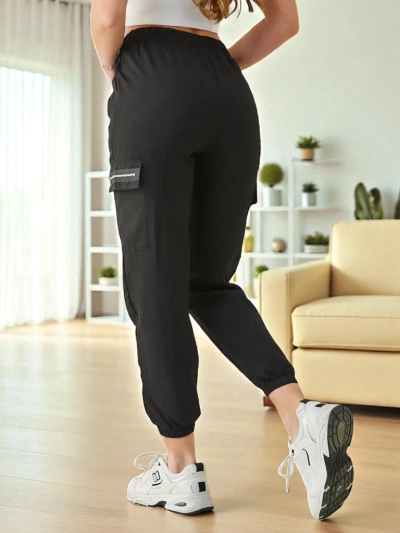 Elenna Sporthose Lang Schwarz mit Tasche