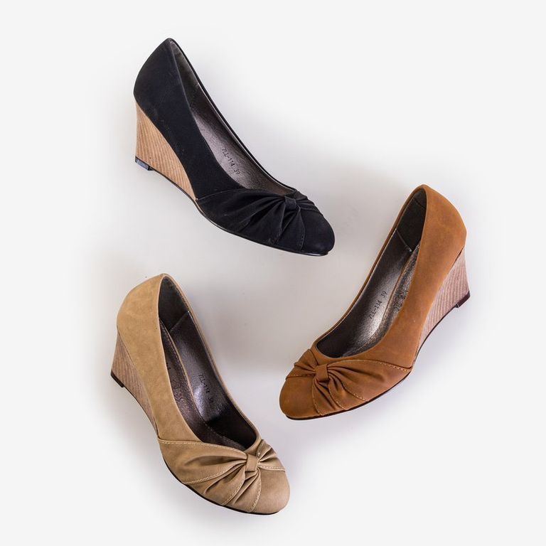 Schwarze Nicolas Keilabsätze für Damen - Schuhe