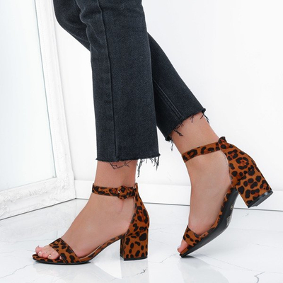Sandalen auf einem Leopardenpfosten Madeleine - Footwear 1