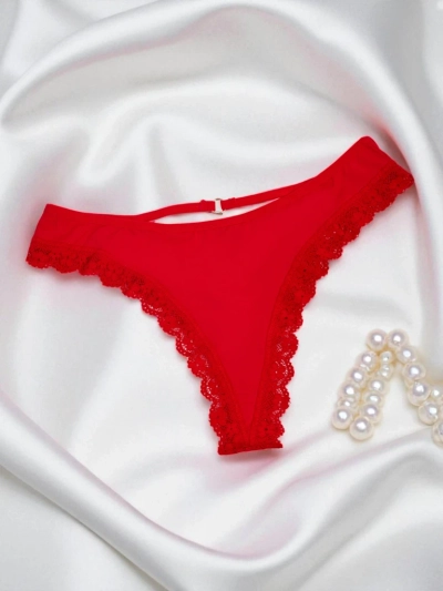Damen-Spitzen-Tanga-Slip mit Spitze