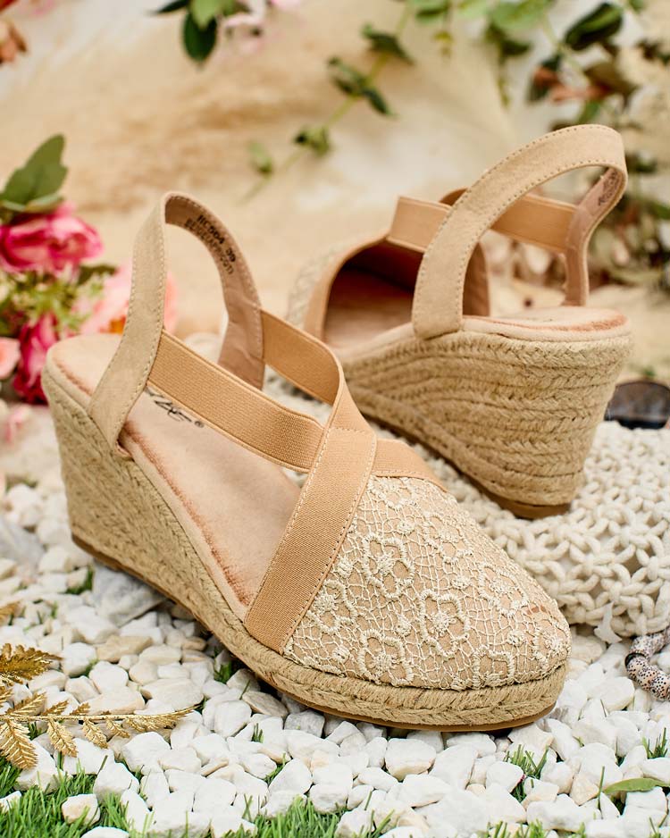 Royalfashion Damen Oleqa Espadrilles auf Ferse