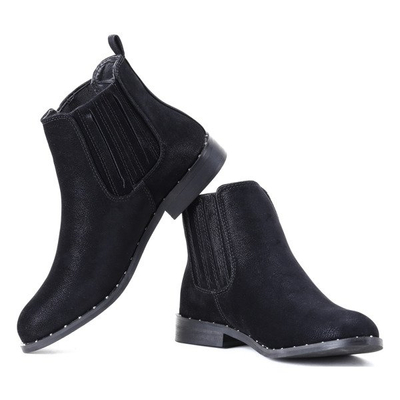 Czarne botki Audria- Obuwie