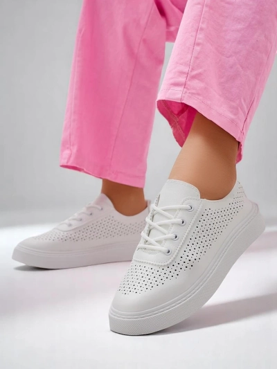 Royalfashion Damen Ażurowe Sportliche Schnürschuhe Adette