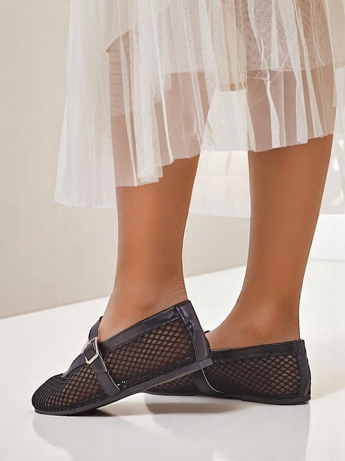 Royalfashion жіночі ажурні балетки з ремінцем Naommi