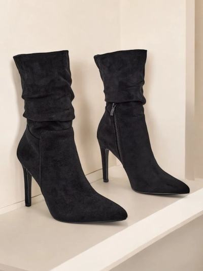 Royalfashion Damen High Heels Stiefeletten Ledio