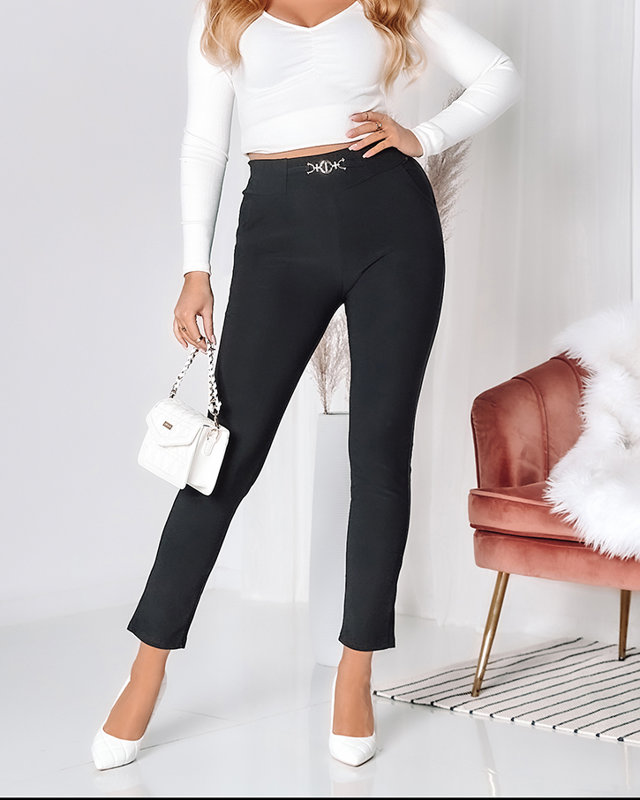 Damen-Treggings-Hose in Schwarz PLUS SIZE- Bekleidung