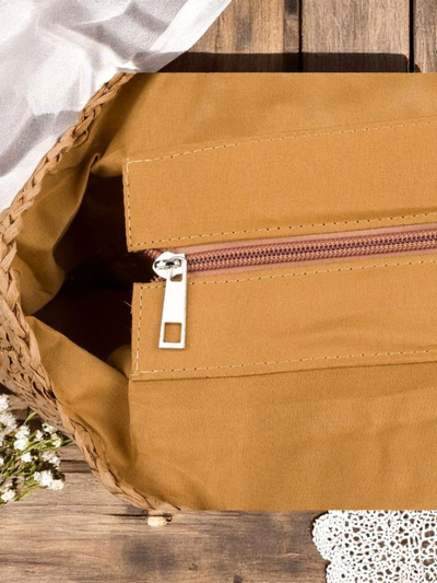 Royalfashion Damen Strohtasche Flora Grande