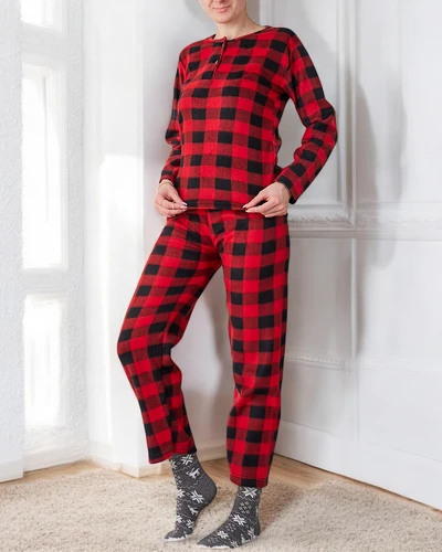 Royalfashion Weihnachts Damenpyjamas