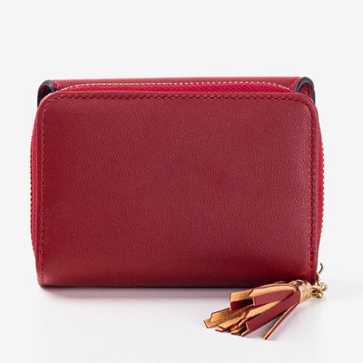 Маленький бордовий гаманець для жінок - Гаманець