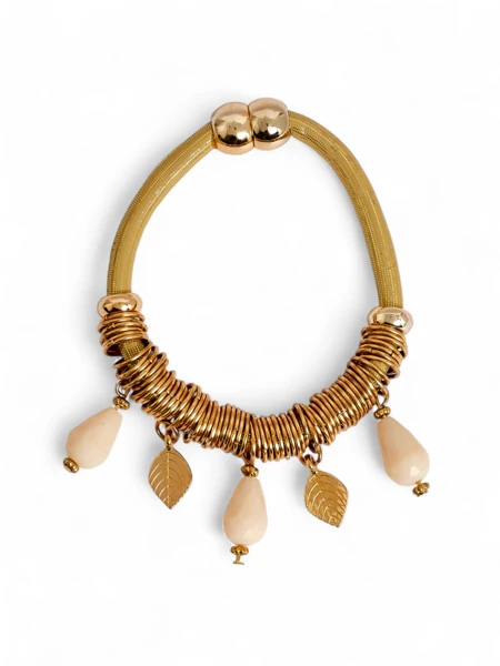 Damenarmband mit Perlen und Glitzer