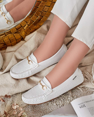 Royalfashion Damen durchbrochene Mokassins Mill