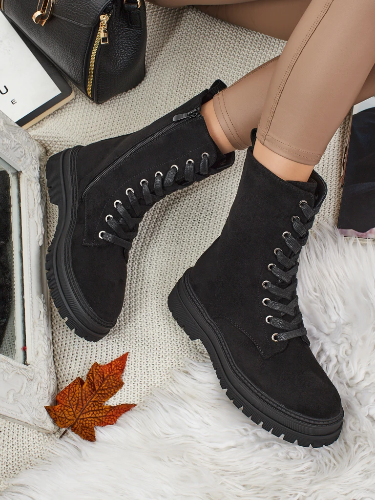 Damen Eco-Wildleder Worker Boots Molistea