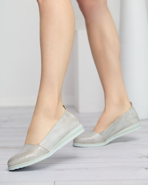 Silber Asya Ballerinas - Schuhe
