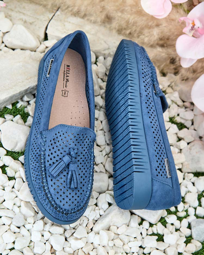 Royalfashion Damen durchbrochene Mokassins Molaffa