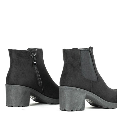 Schwarze Stiefel auf einem höheren Pfosten Saviene - Footwear