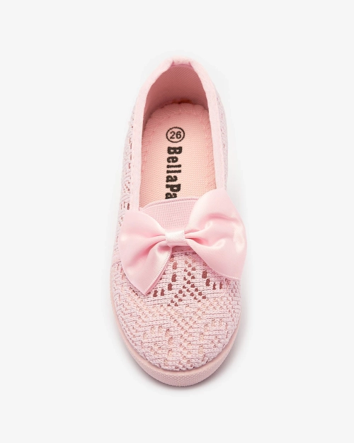 Жіночі кеди з бантиком світло-рожевого кольору Lolisa - Взуття