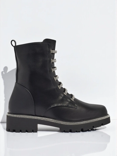 Öko-Leder Schnürstiefeletten Damen Lunara