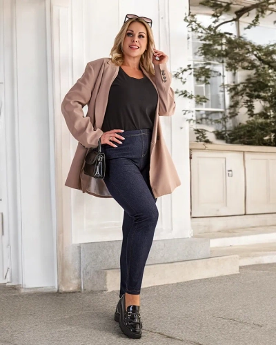 Royalfashion Damen Treggings PLUS SIZE Hose