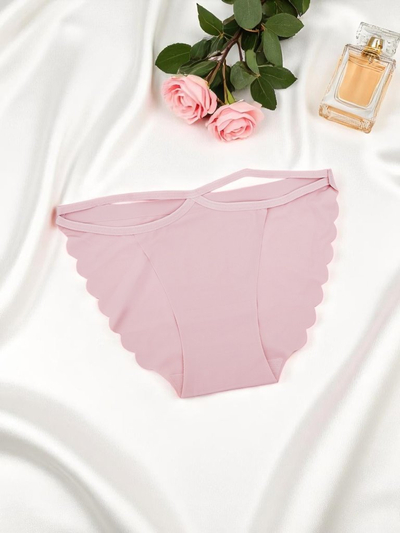 Royalfashion Damen-Bikini-Slips mit Lasercut und dekorativen Bändern Edge Chic