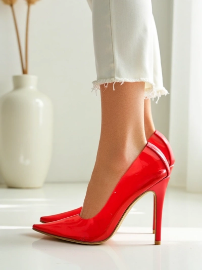 Royalfashion Transparente Damen-Stilettos Selqoa