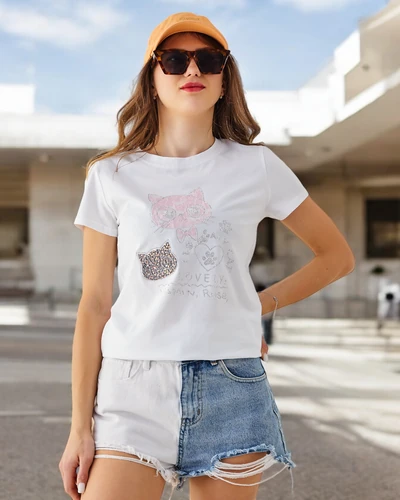 Royalfashion Жіноча бавовняна блуза