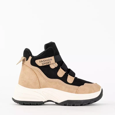 OUTLET Braune isolierte Damen Sportschuhe Filippa - Schuhe
