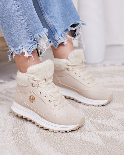 Royalfashion Damen isolierte Sportschuhe in beige Cerrto