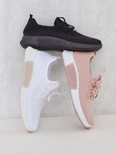 Schwarze Sportschuhe für Damen aus Stoff Vobbu- Footwear