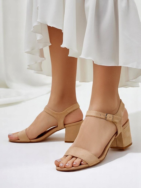 Royalfashion Damen-Öko-Velours-Sandalen Quarter